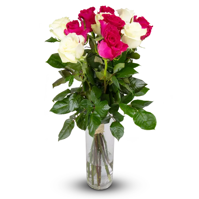 Kytice ekvádorských růží 80 cm